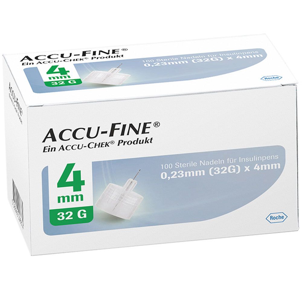 Accu Fine Pen Needle 32g 0.23x4mm 100'S