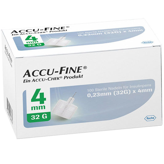 Accu Fine Pen Needle 32g 0.23x4mm 100'S