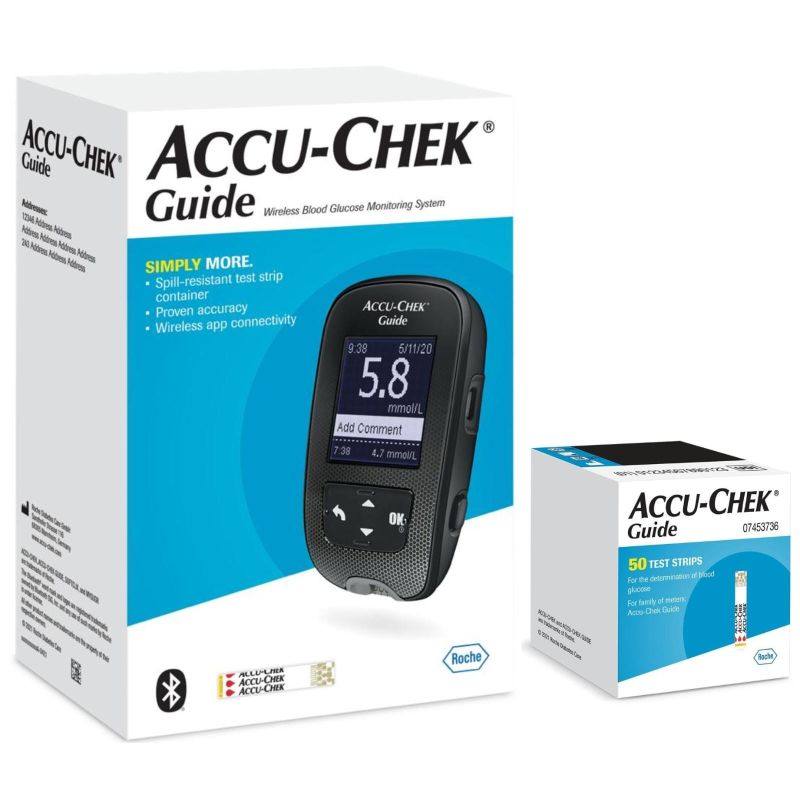 ACCUCHECK GUIDE BLOOD GLUCOSE MONITOR+ 50STRIPS KIT