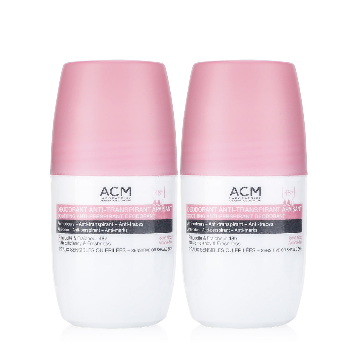 ACM 2 PCS SOOTHING  DEODORANT ANTI-PERSPIRANT 48H 50ML