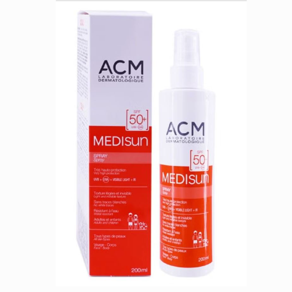 Acm Medisun Spf 50+ Sunscreen Spray 200ml Value Pack