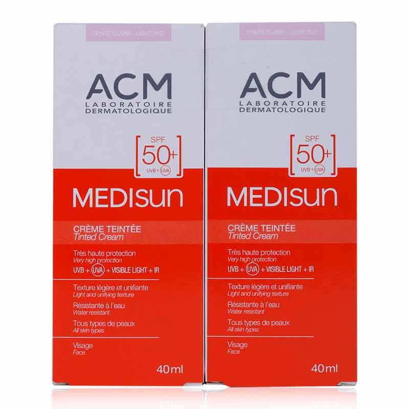 ACM MEDISUN TINTED CREAM SPF50 40ML VALUE PACK