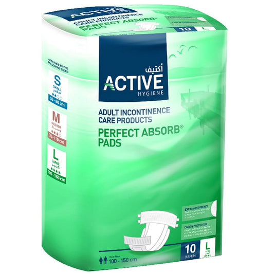 ACTIVE ADULT DIAPERS LARGE 100X150CM 10'S