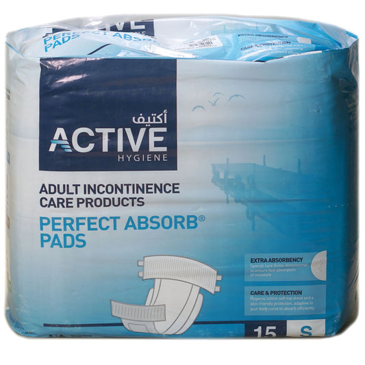 ACTIVE ADULT DIAPERS SMALL 50CM-80CM 15'S
