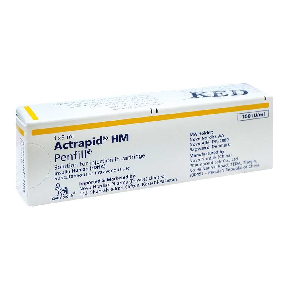 Actrapid Hm Penfill 3Ml 1X5's