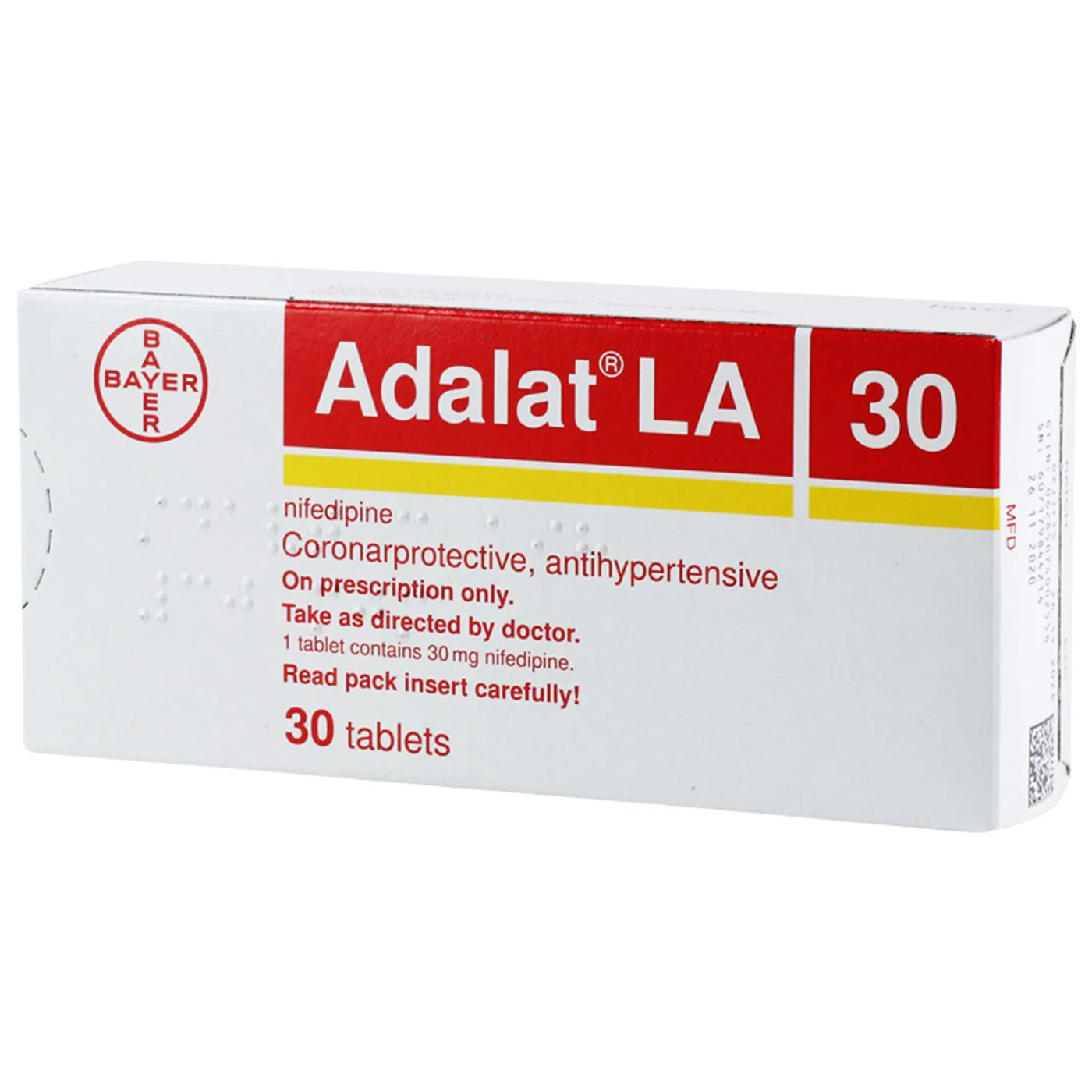 Adalat La 30Mg Tablets 30'S