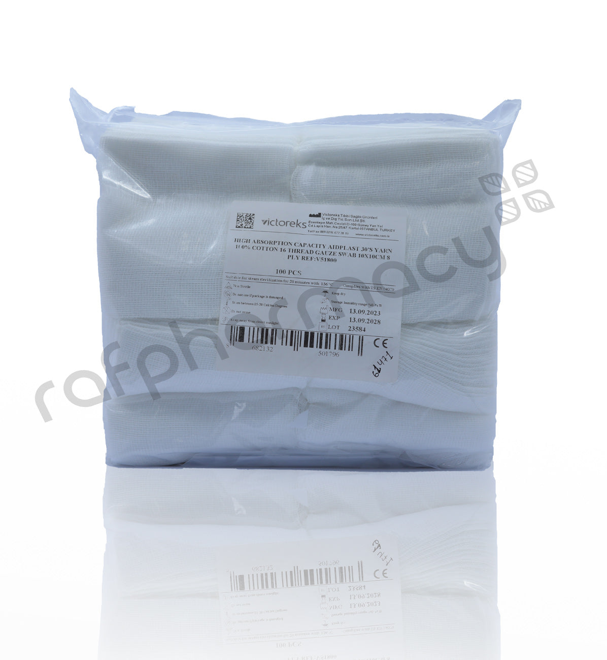 AIDPLAST COTTON GAUZE SWAB 10X10CM 8PLY