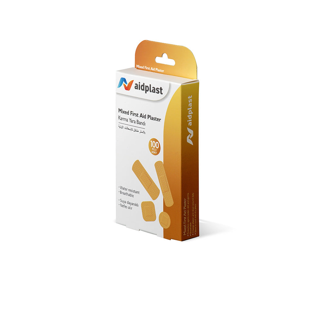AIDPLAST MIXED FIRST AID PLASTER 100'S