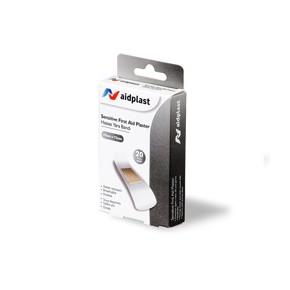 ضمادة إسعافات أولية حساسة من AIDPLAST، 20 قطعة V910