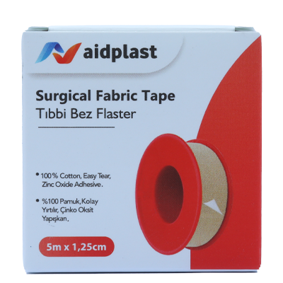 شريط قماش جراحي من AIDPLAST مقاس 5×1.25 سم V101