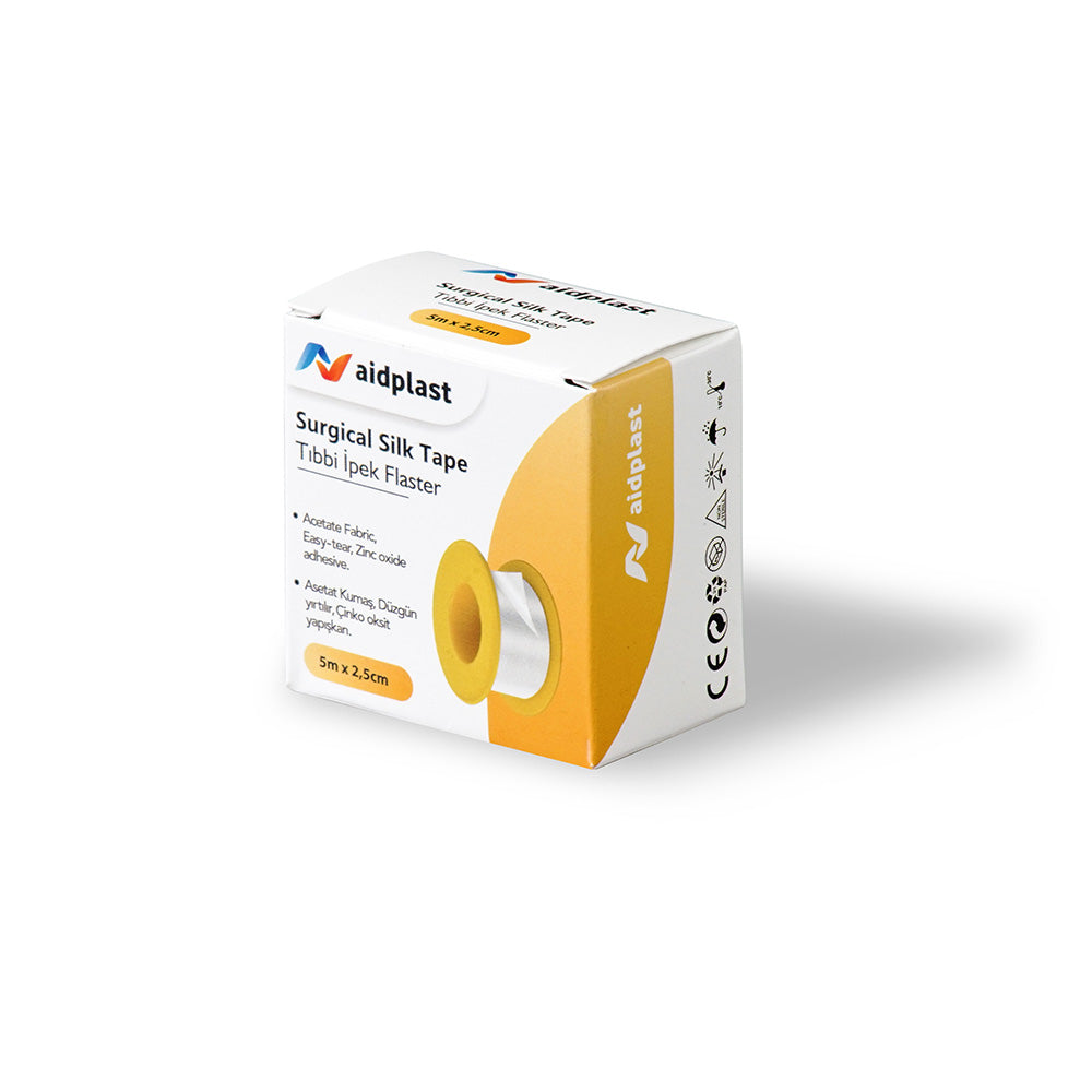 شريط حريري جراحي من AIDPLAST مقاس 5×2.5 سم V202