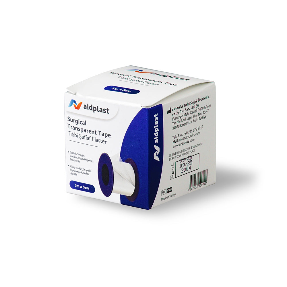 شريط جراحي شفاف من AIDPLAST مقاس 5×5 سم V305