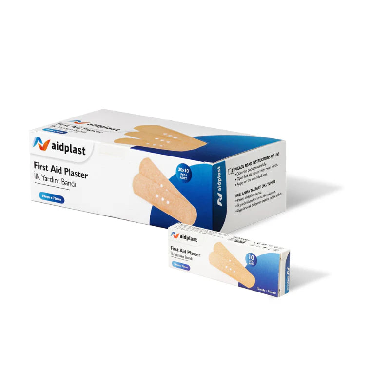 ضمادة إسعافات أولية من AIDPLAST TEXTILE، عدد 10 ضمادات V805