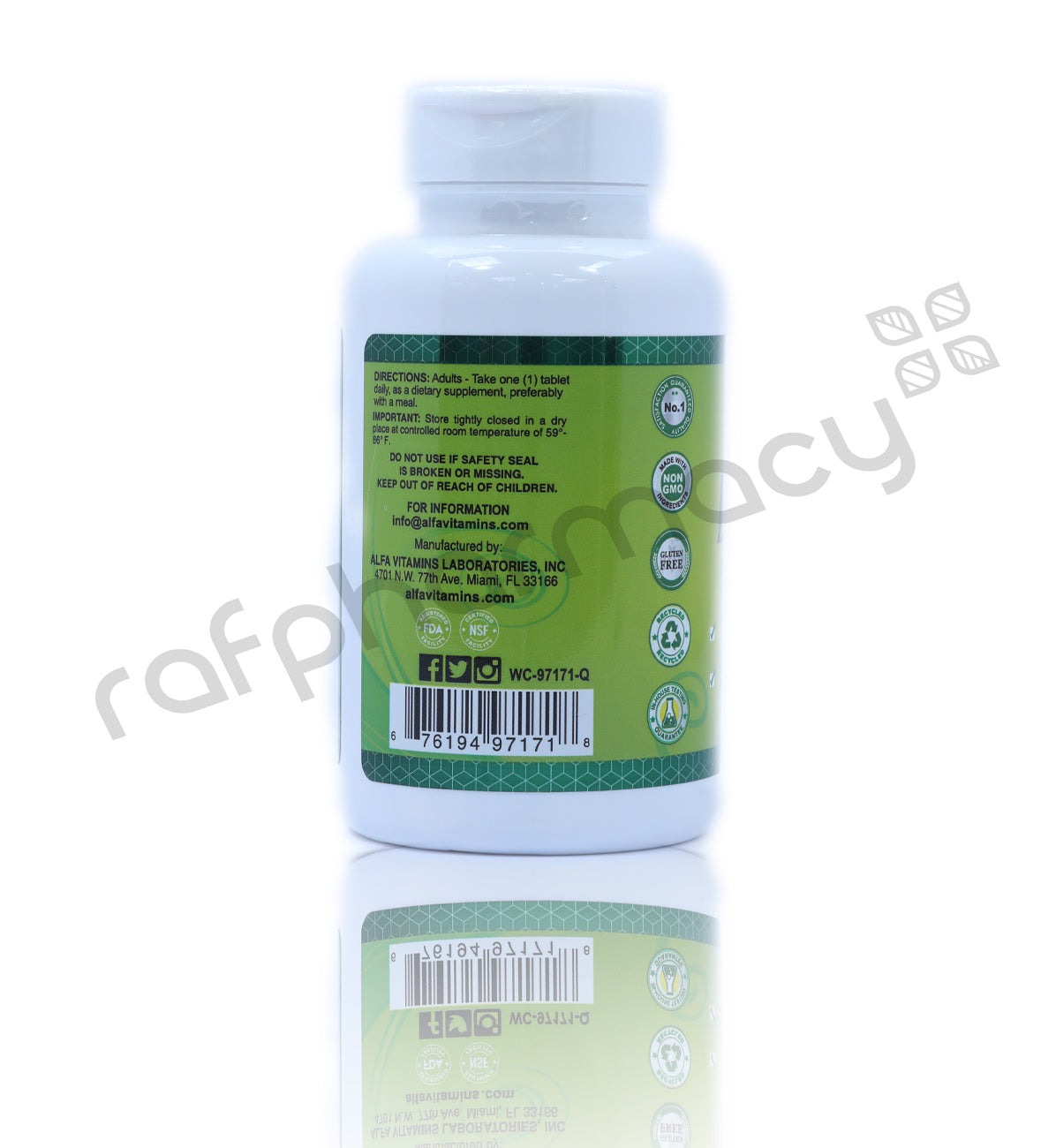 Alfa Biotin 5000Mcg Tab 1X100's