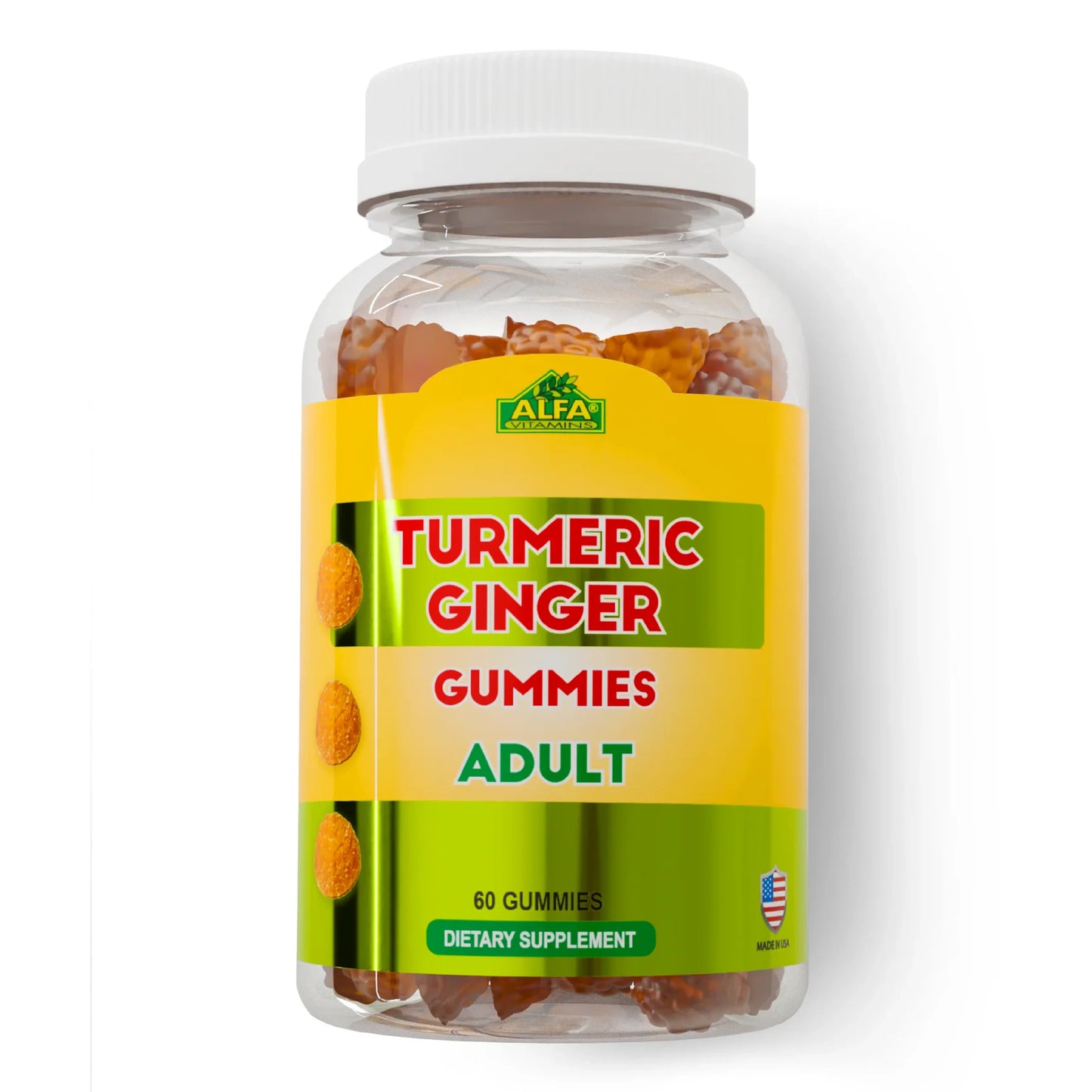 Alfa Turmeric Ginger Gummies Adult 60'S