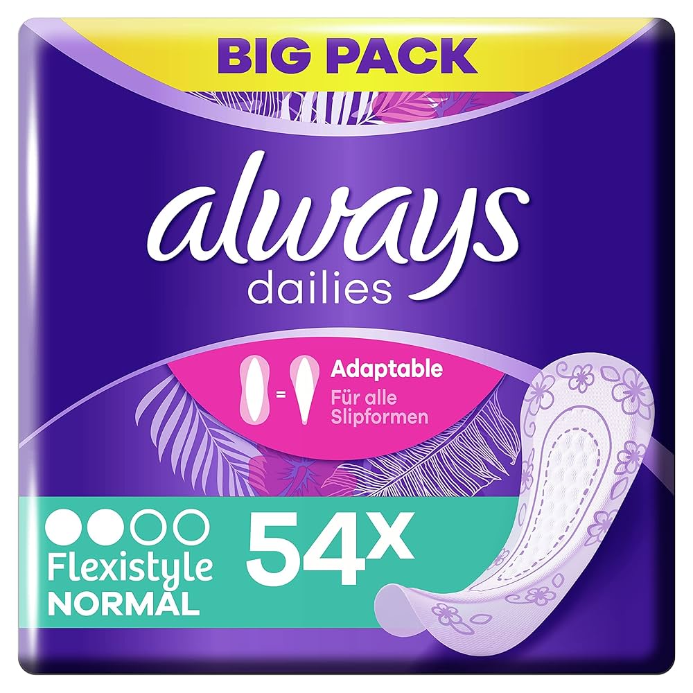 ALWAYS LINERS FLEXISTYLE NORMAL PAD 54'S #12500