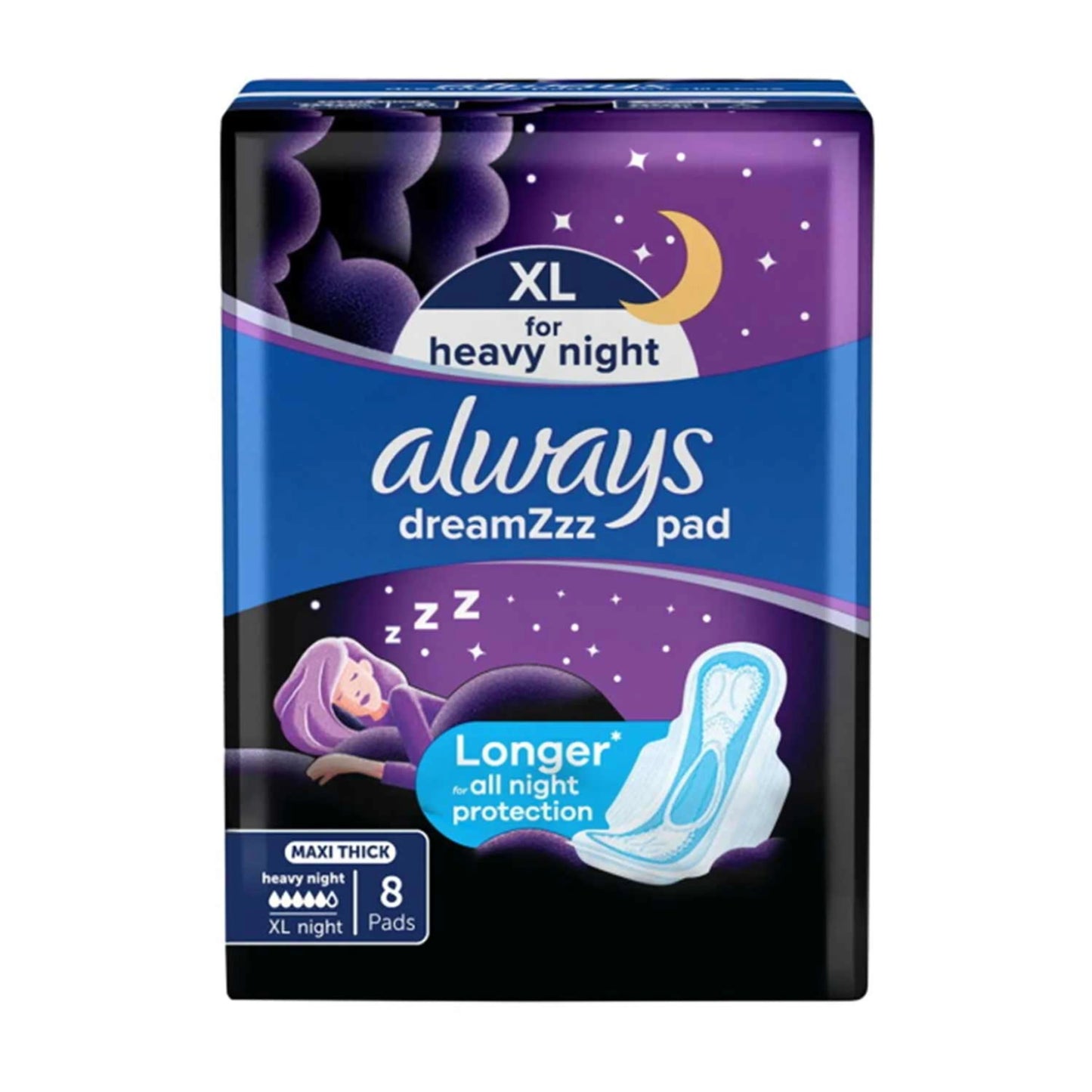 Always Maxi Thick Night Pad Xl 8'S