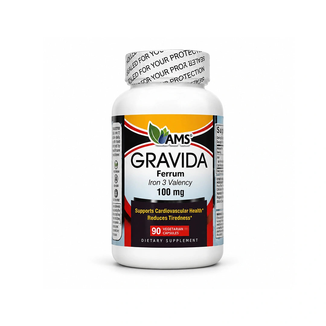 Ams Gravida Ferrum 100 Mg Capsules 90'S
