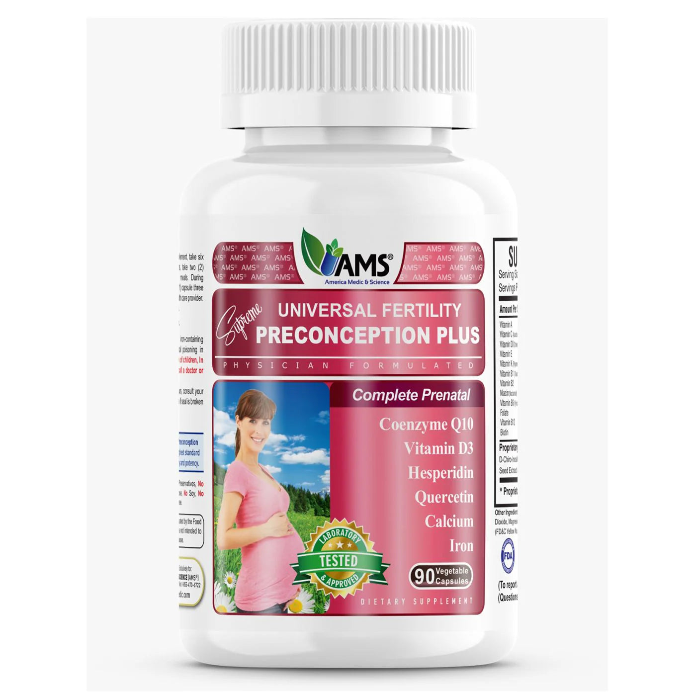 AMS PRENATAL PRECONCEPTION PLUS CAPSULES 90'S