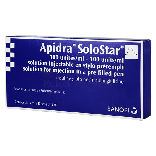 APIDRA 100U/ML SOLOSTAR PEN 5X 3ML