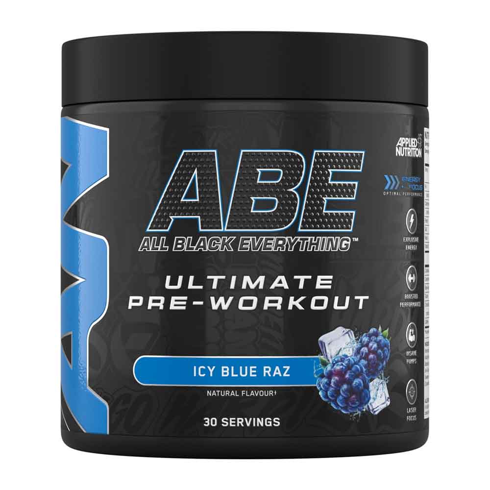 APPLIED NUTRITION ABE ULTIMATE PRE-WORKOUT POWDER ICE BLUE RAZ 375G