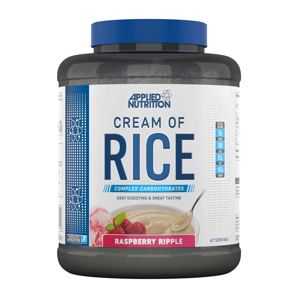 APPLIED NUTRITION CREAM OF RICE RASPBERRY RIPPLE 2KG – Raf Pharmacy