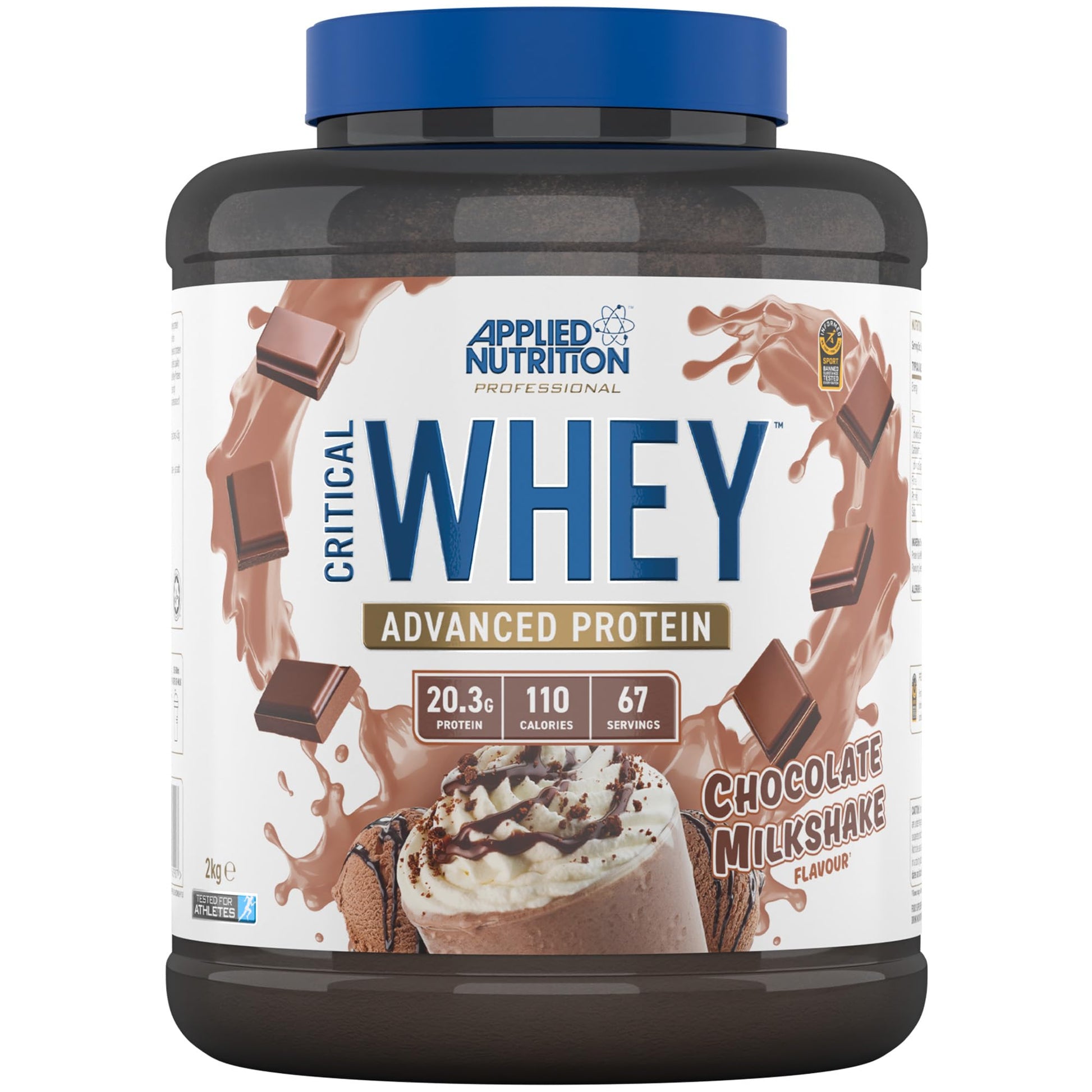 APPLIED NUTRITION CRITICAL WHEY PROTEIN POWDER CHOCOLATE MILKSHAKE  450G