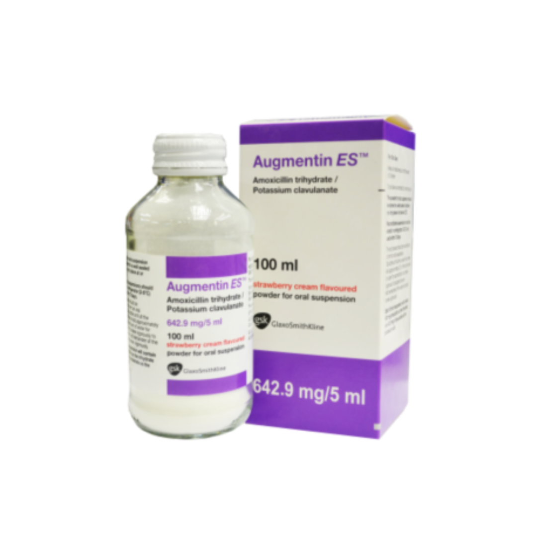 Augmentin Es 642.9mg/5ml Suspension 100ml