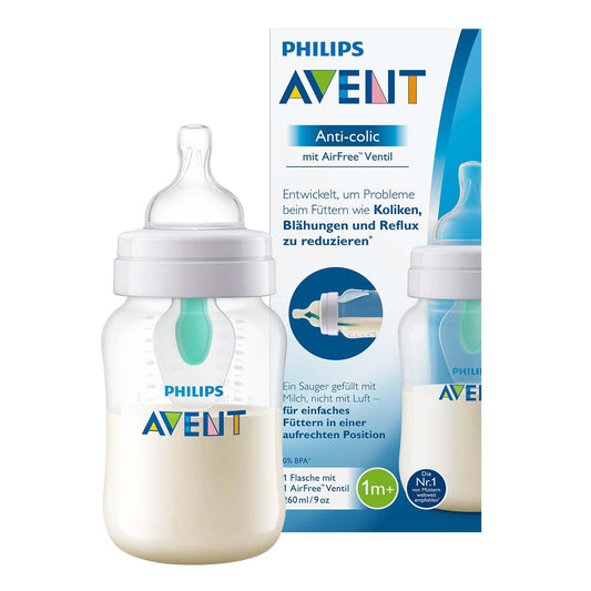 AVENT ANTI-COLIC BOTTLE WITH AIRFREE VENT 260ML
