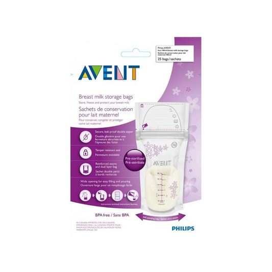 Avent Breast Milk Storage Bag 180Ml X 25'S