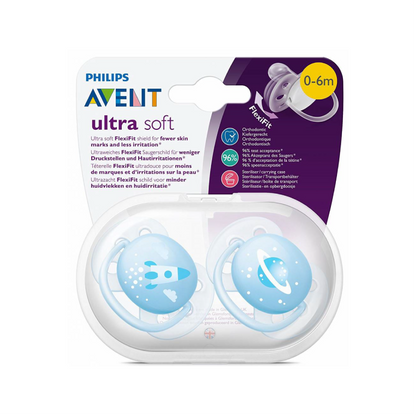 Avent Flexifit Soother (0-6M)Ultra Soft 2'S