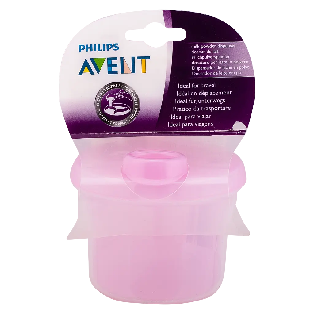 AVENT MILK POWDER DISPENSER PINK