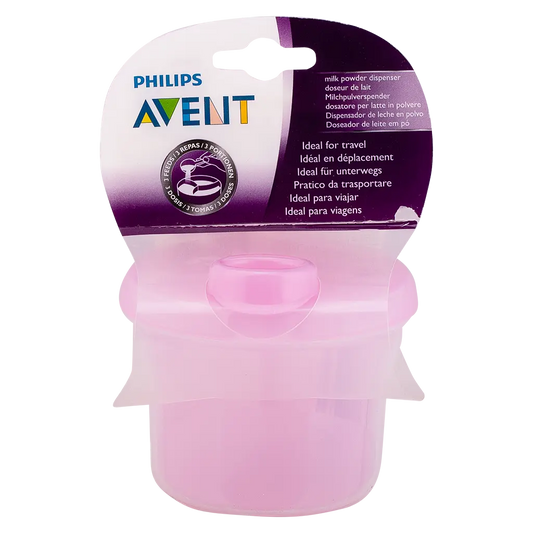 AVENT MILK POWDER DISPENSER PINK