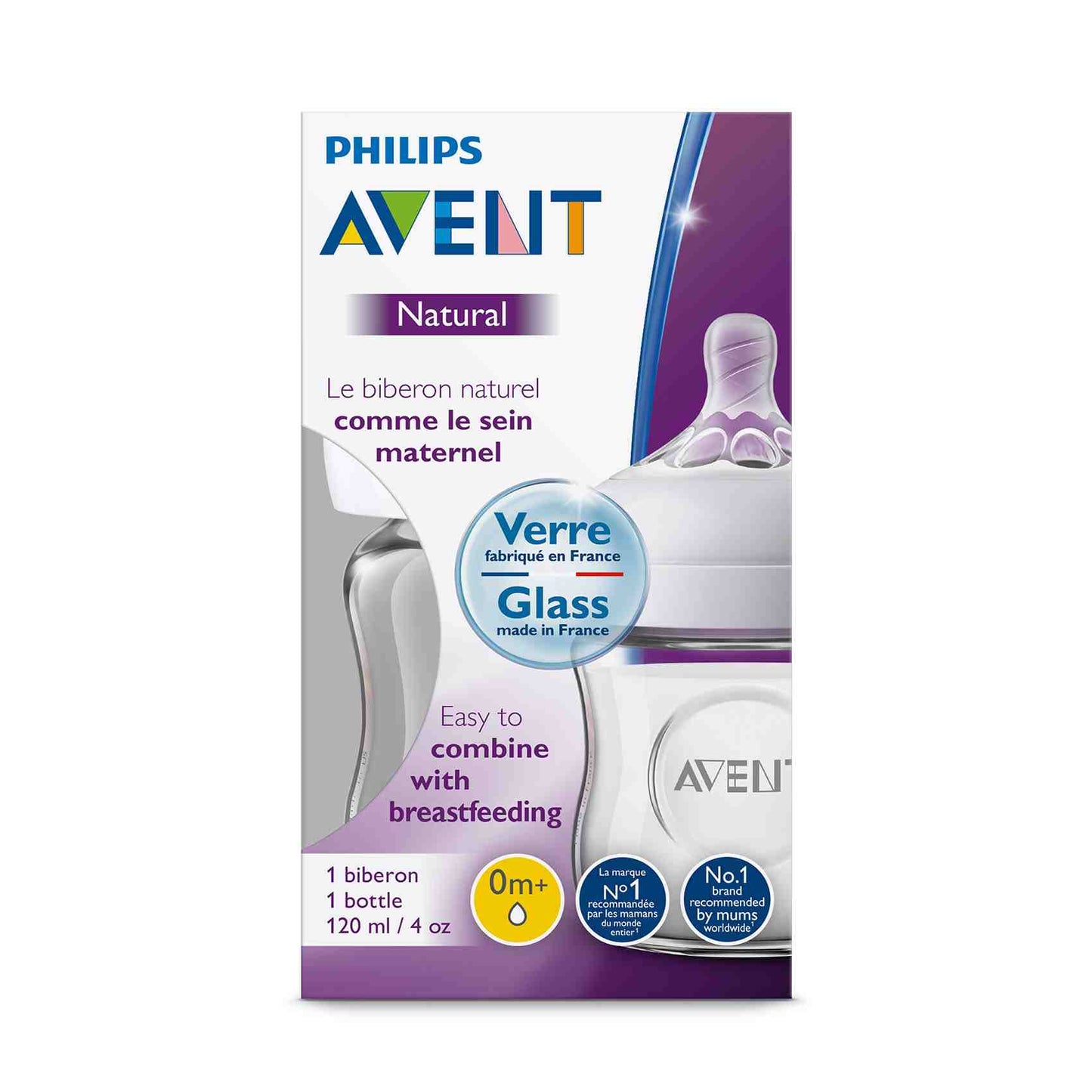 AVENT NATURAL FEEDING BOTTLE 120ML-SCF051/17