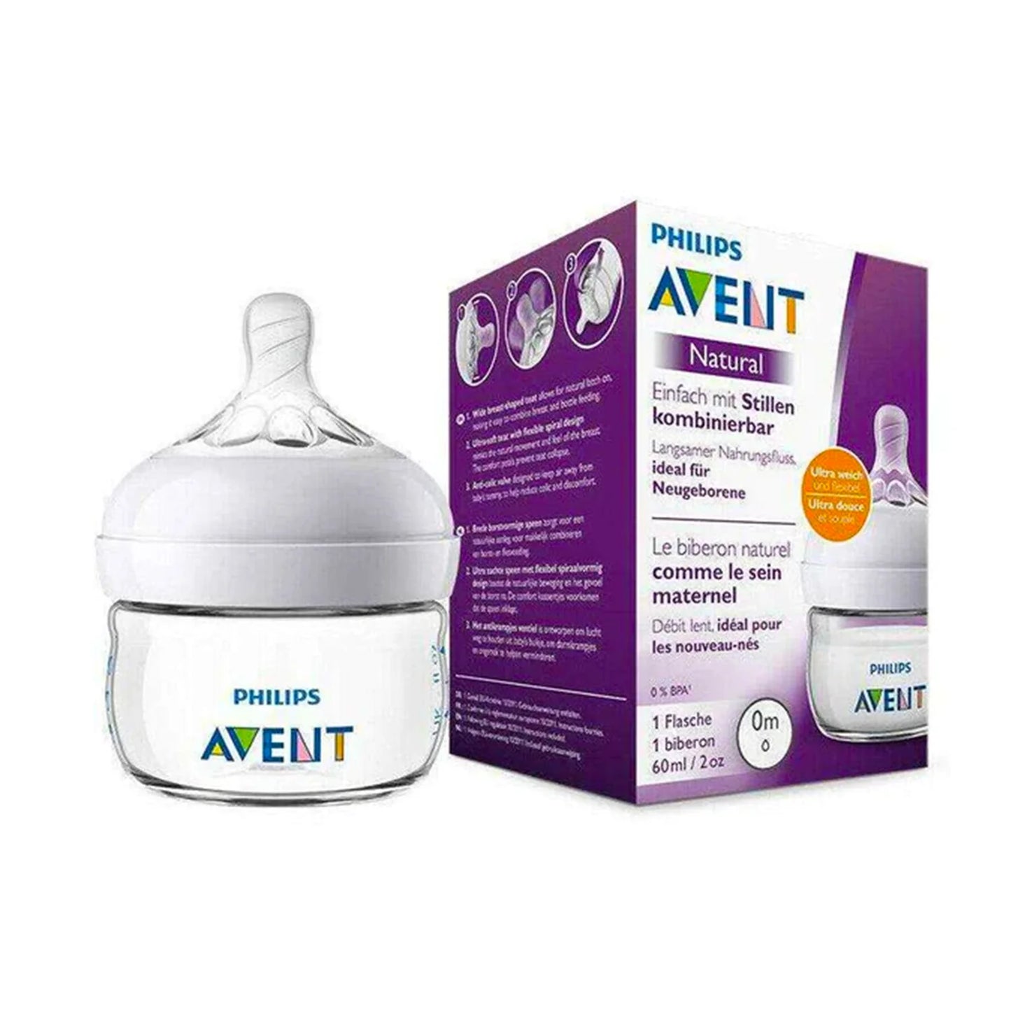 AVENT NATURAL FEEDING  BOTTLE 60ML
