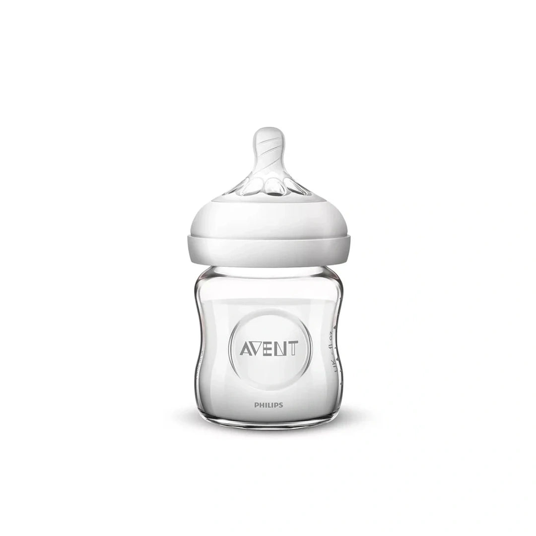 Avent Natural Feeding Bottle Glass 0m+ 120ml -Scy930/01