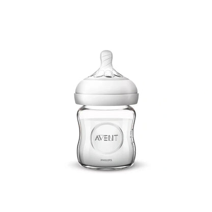 Avent Natural Feeding Bottle Glass 0m+ 120ml -Scy930/01