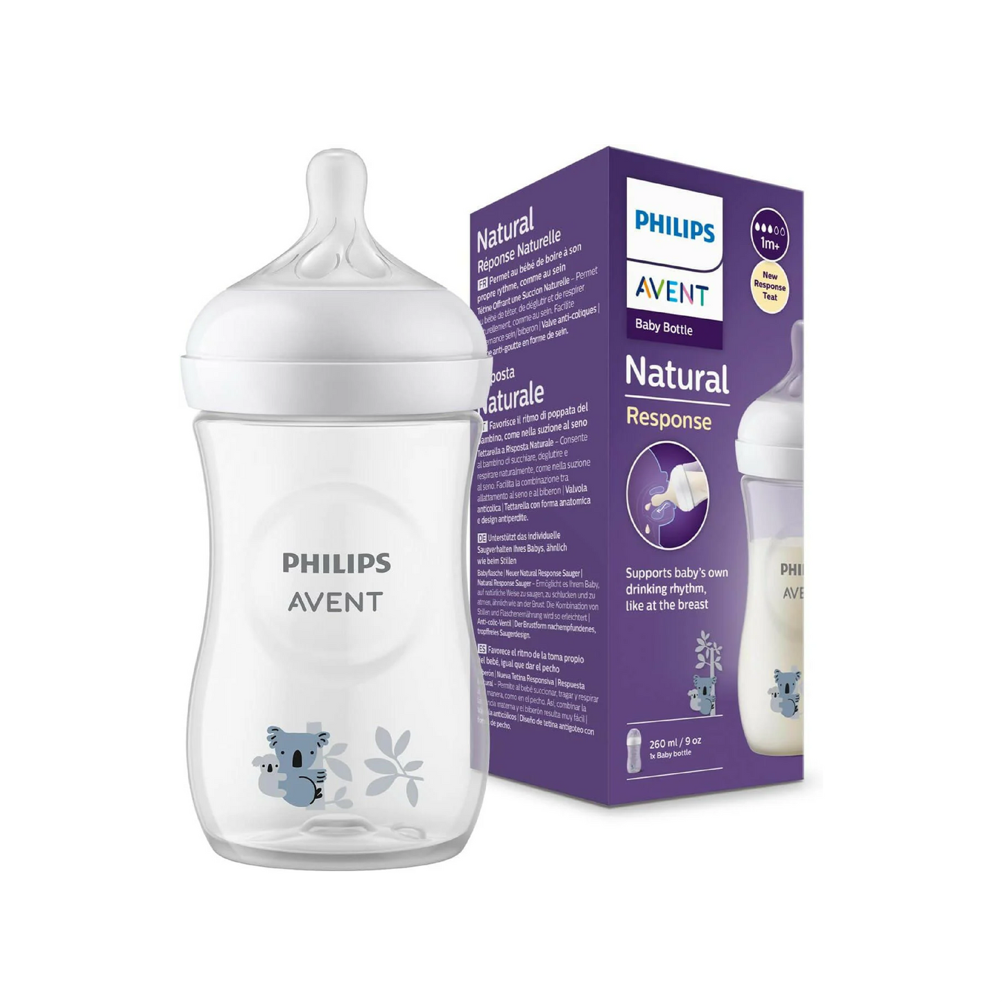 Avent Natural Feeding Bottle Koala 260Ml