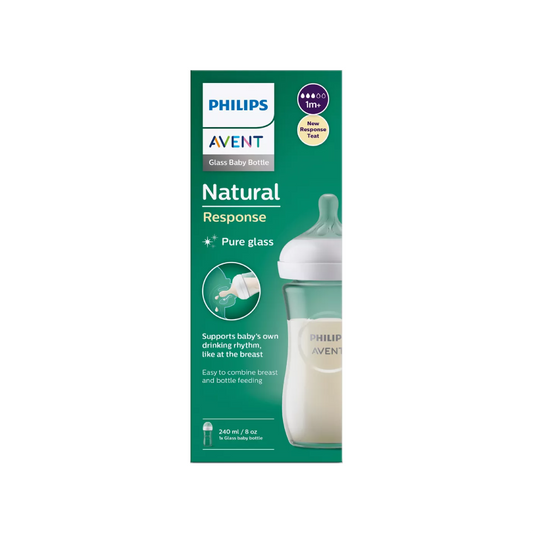 AVENT NATURAL FEEDING GLASS BOTTLE 240ML