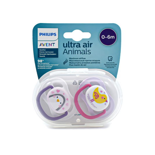 Avent Soother (0-6M)Ultra Air Animals 2'S