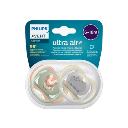 Avent Ultra Air (6-18) Boy Soother 2'S