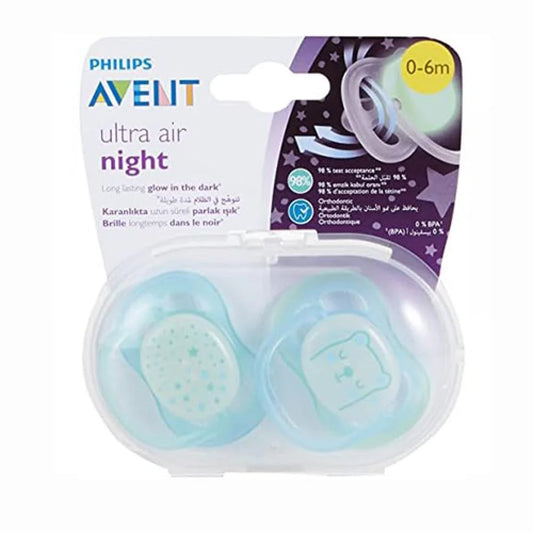 AVENT ULTRA AIR NIGHT(0-6M) BOY SOOTHER 2'S