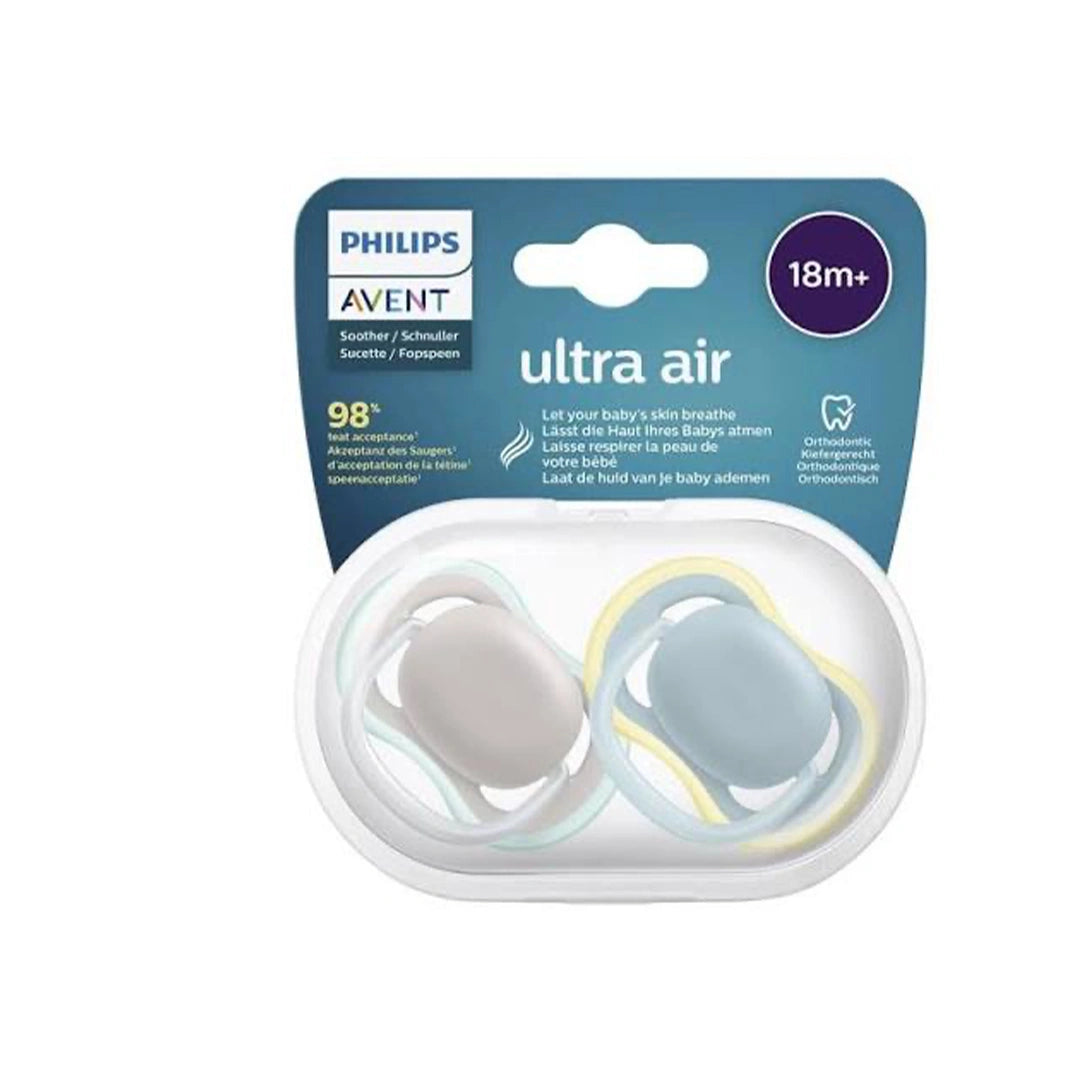 Avent Ultra Air Nighttime Soother 6-18 Month Girl 2'S -Scf376/14