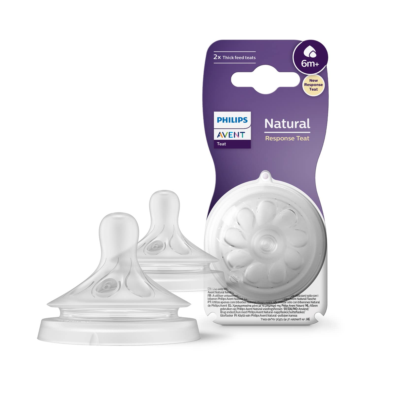 AVENT(6 M) NATURAL F/TEATS 2'S