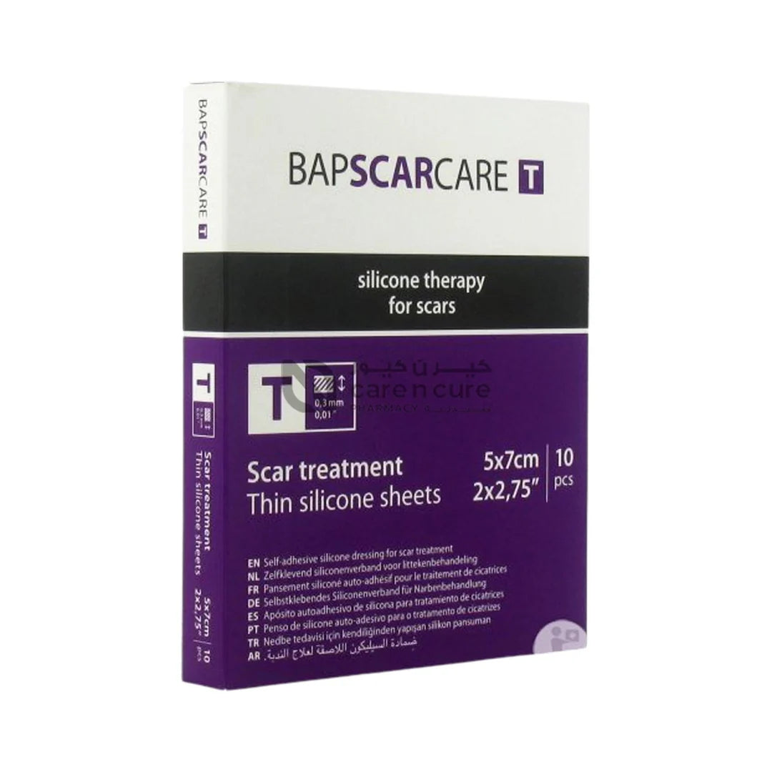 Bap Scar Care  T Silicone Sheet 5x7 Cm 10'S