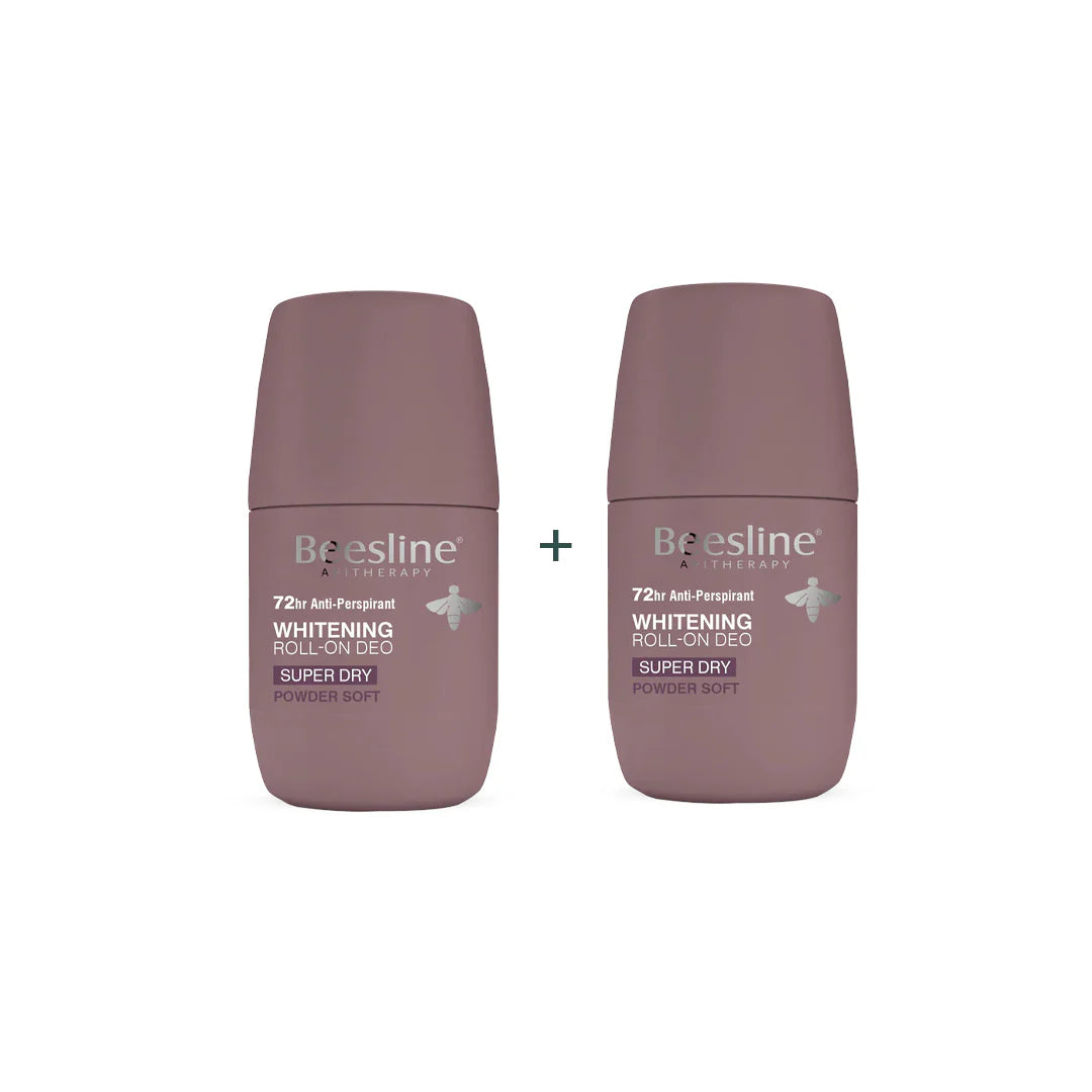 بودرة مزيل العرق BEESLINE DEO ROLL-ON SUPER DRY SOFT 1+1 مجانًا