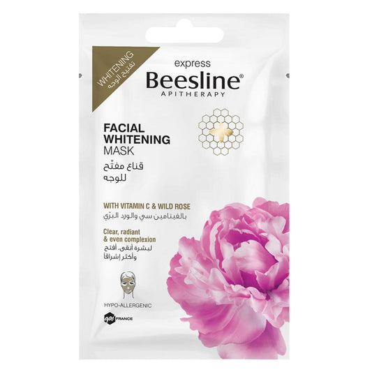 Beesline Facial Whitening Mask 25 G Sachet(Rose)