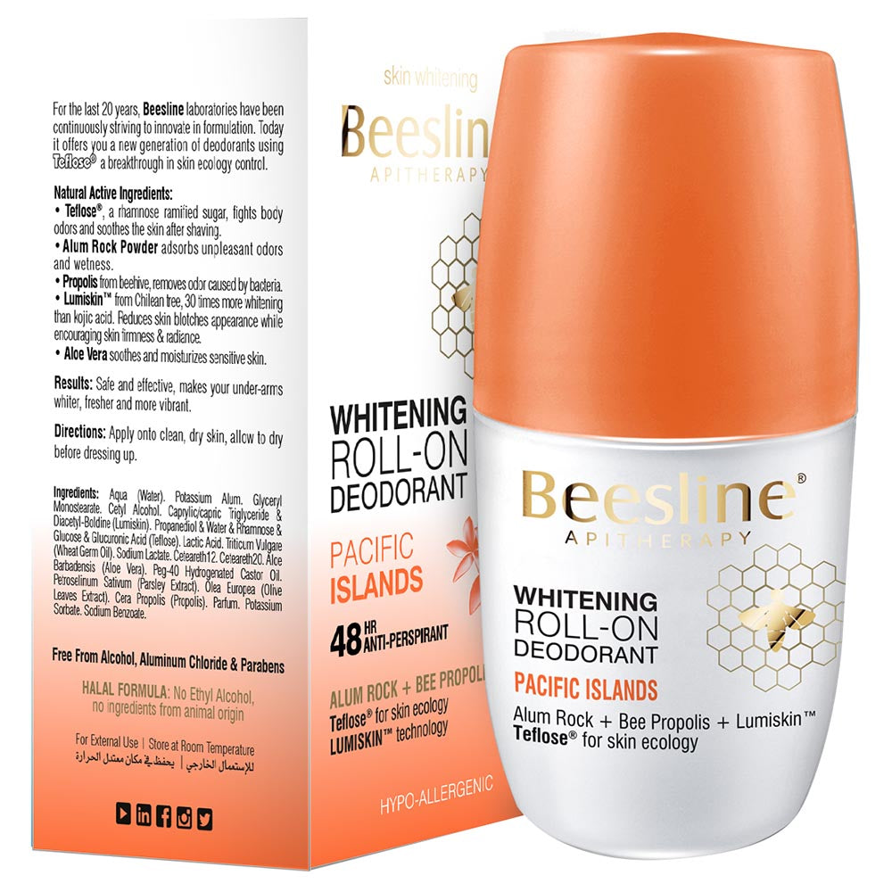 Beesline Whitening Roll On Deo Pacific Islands 50ml