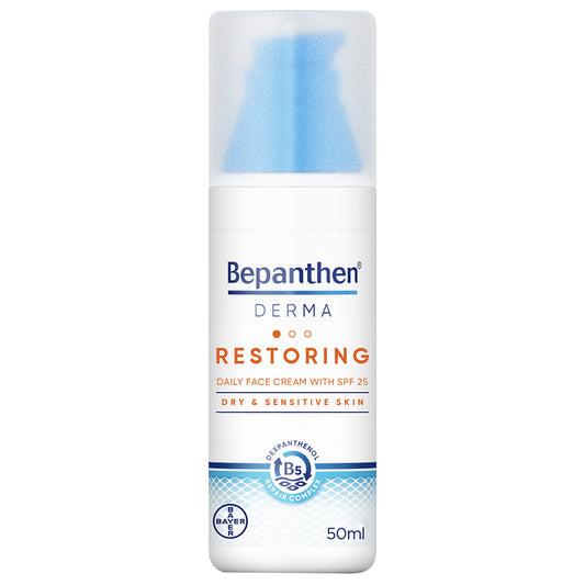 BEPANTHEN DERMA RESTORING SPF 25 DAILY FACE CREAM 50ML