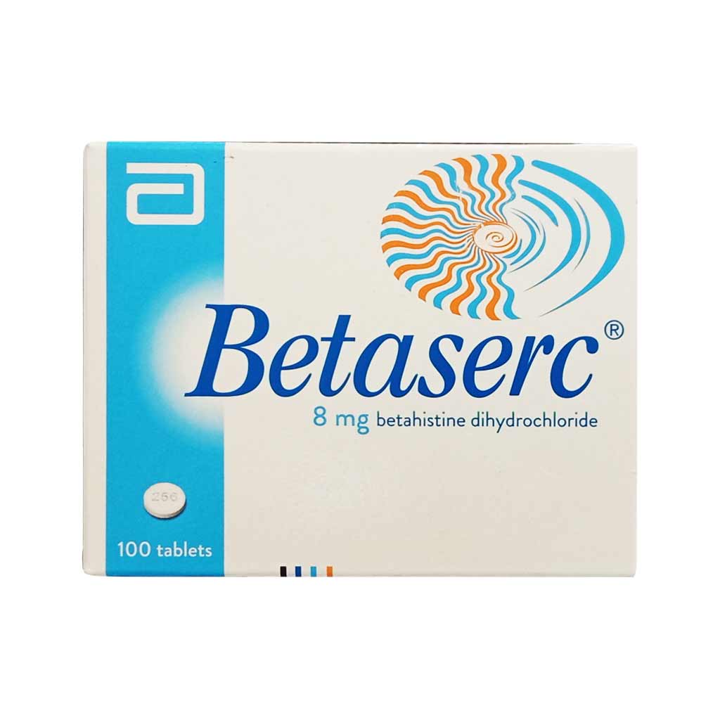 Betaserc 8mg Tablets 100'S